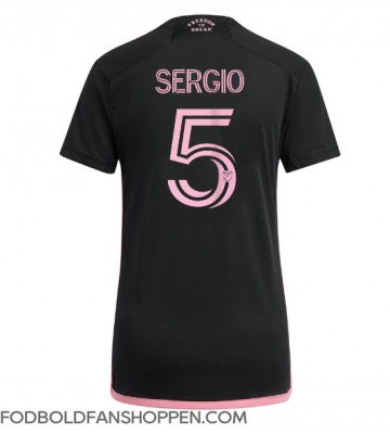 Inter Miami Sergio Busquets #5 Udebanetrøje Dame 2024-25 Kortærmet